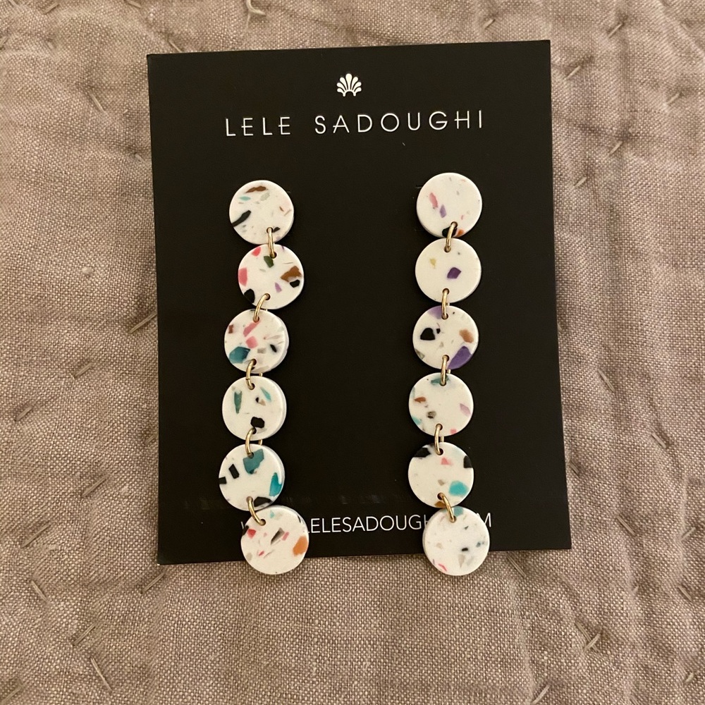 Lele Sadoughi confetti earrings